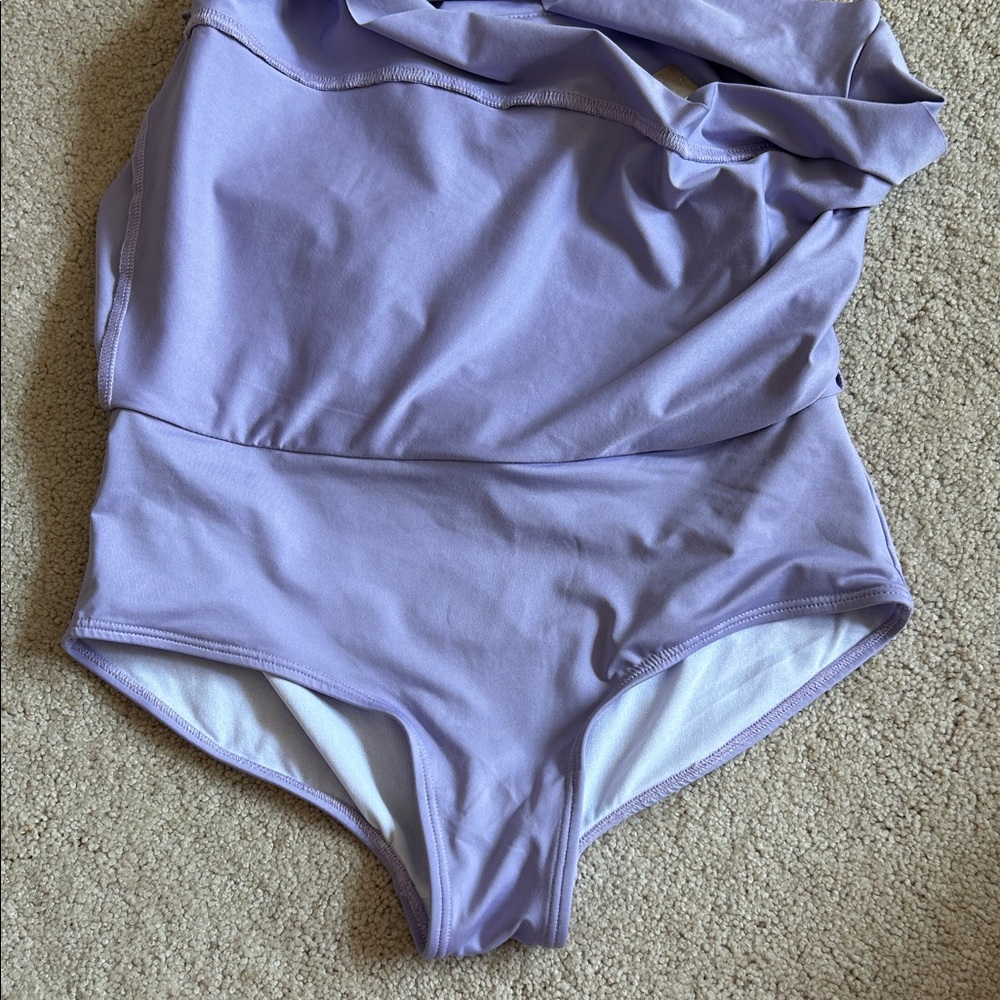 Albion Periwinkle High-Waisted Swim Skirt - Picture 5 of 7